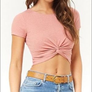NWOT Forever 21 Twist Front Crop Top